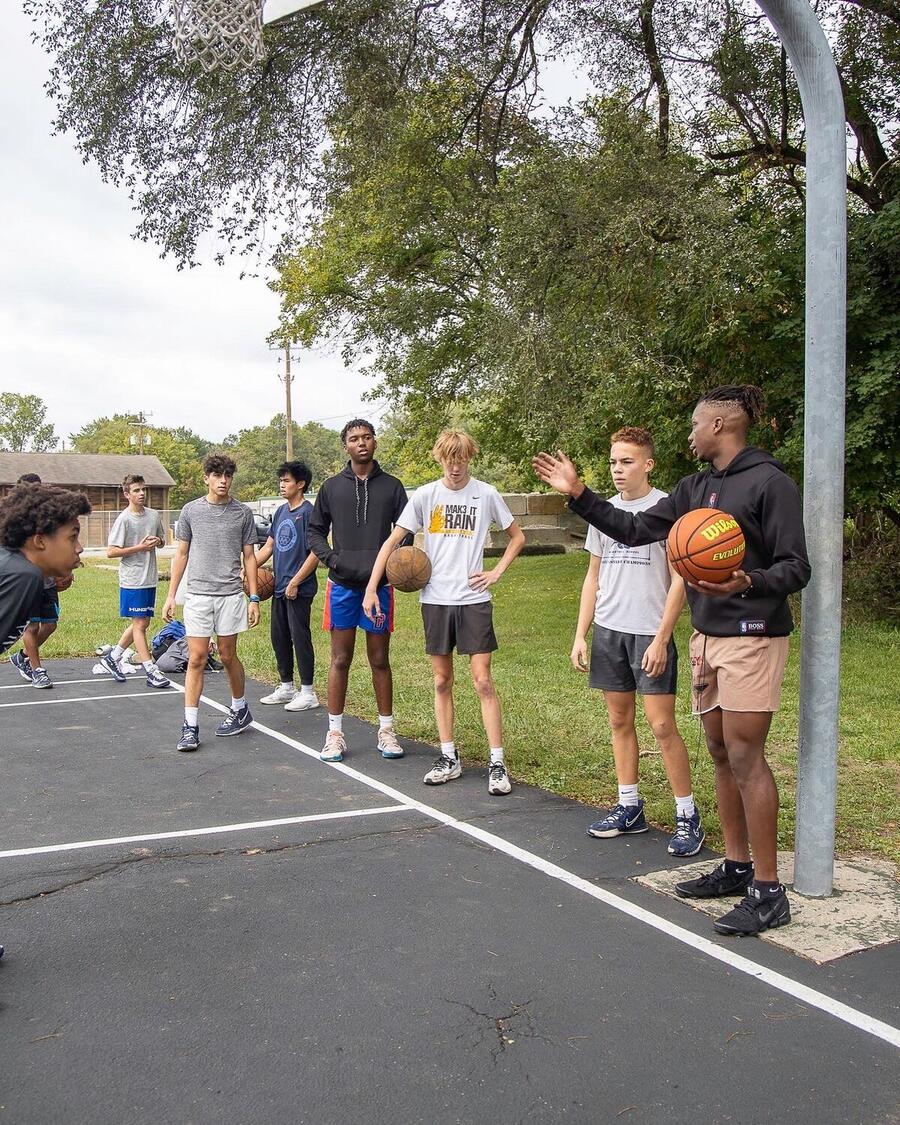 Outdoor training session