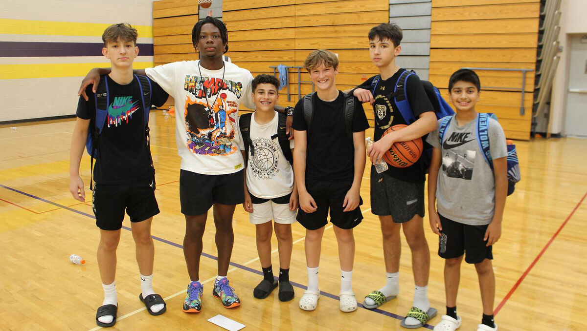 Trevor with young players